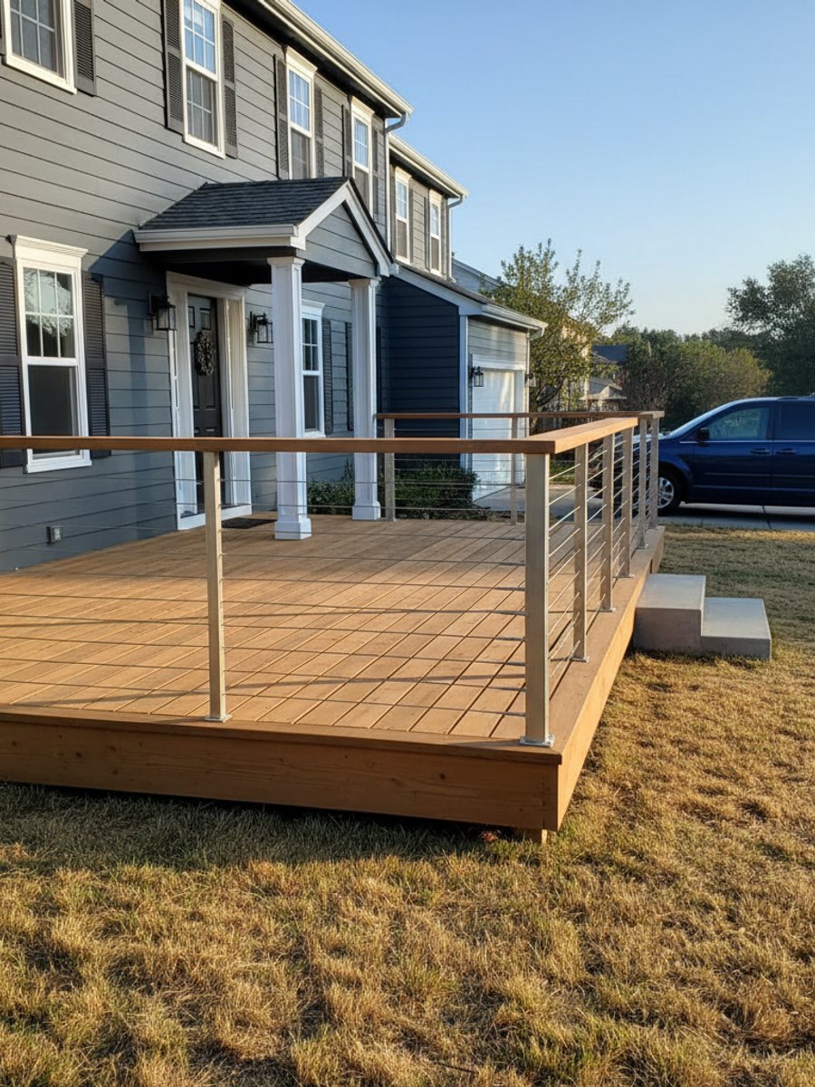 Custom Deck Design completed by Elite Deck Solutions in Riverside, CA